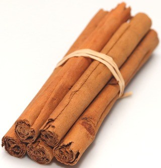 Cinnamon sticks bundled
